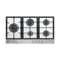 Firenzzi Italian Designer Stainless Steel 5 Burners Built-in Gas Hob FREE Stainless Steel Pot (With Bubble Wrapping + Fragile Sticker)