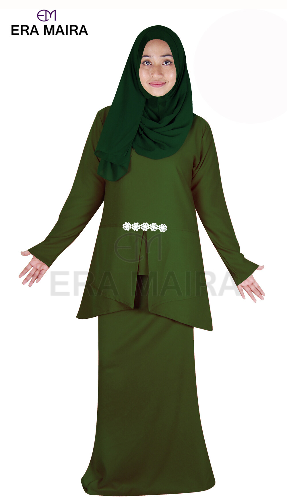 Baju Kurung Muslimah  Top Double Panel Dress - Hina