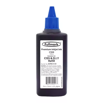 Fullmark BI098 Premium Inkjet Ink, 100ml (1 x Cyan) - compatible with HP