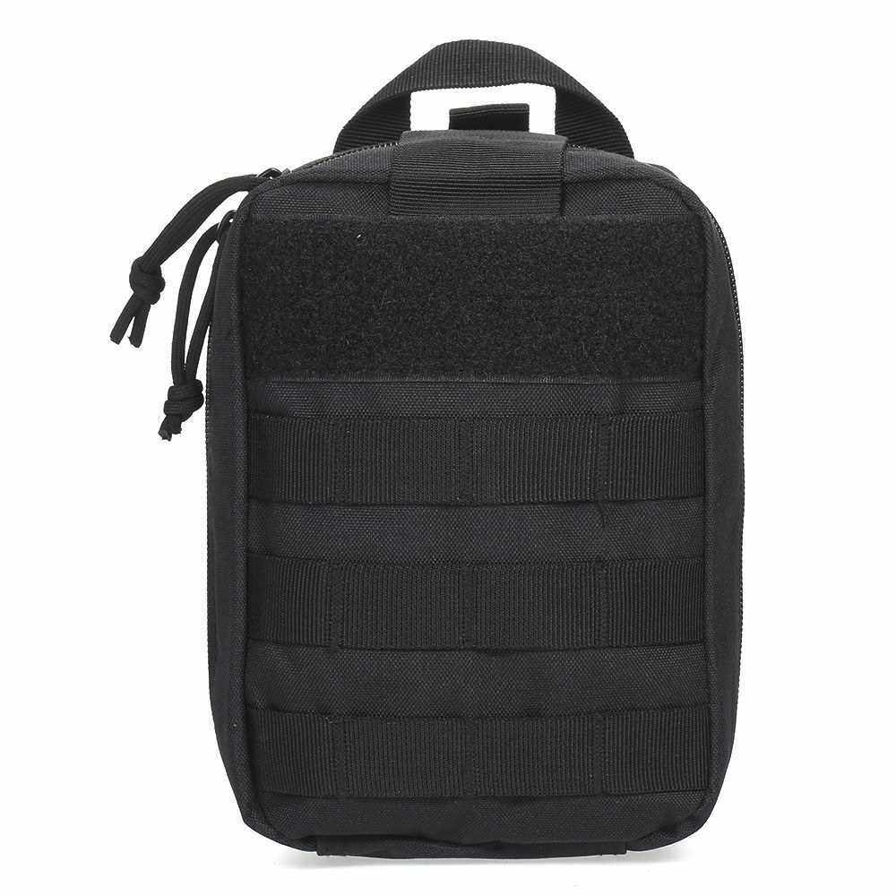 Outdoor Holster Molle Hip Waist Belt Bag Wallet Pouch Purse with Zipper (Black)