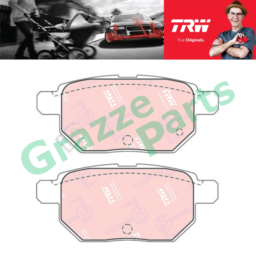 TRW Brake Pad Rear GDB3454 for Toyota Vios NCP93 NCP150 G Spec TRD Altis ZZE141 ZZE142 ZRE151 ZRE152 ZRE142 ZRE143