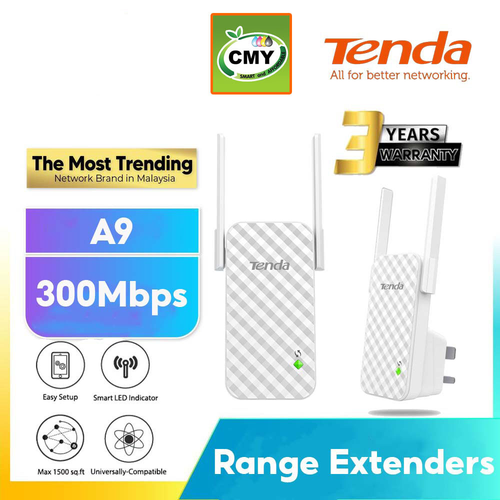 Tenda A9 Wireless N300 Wall Plugged Range Extender WiFi Repeater A301 A18 DAP-1325 MW6 MW3 MW300RE ME30 TL-RE305