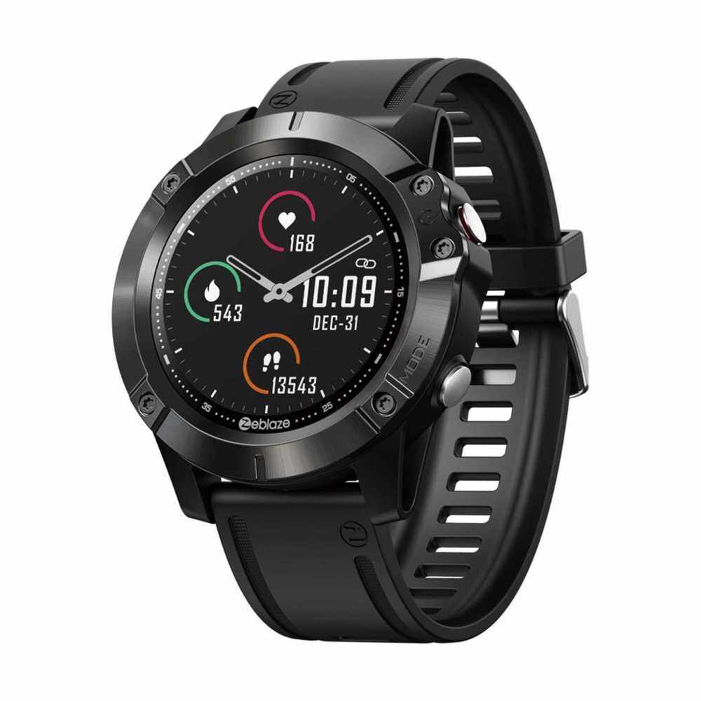 Zeblaze VIBE 6 Smart Watch with BT Call Sports Watch 1.3-Inch IPS Screen BT5.0 Independent Music Player Fitness Tracker IP67 Waterproof Sleep/Heart Rate/Blood Pressure Monitor Multiple Sports Mode Notification/Call/Sedentary Reminder Remote Camera Compat