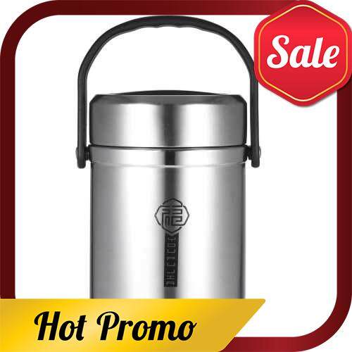 Stainless Steel Vacuum Insulated Food Jar Long Time Insulation Portable Pot Thermos Container 1.8L L