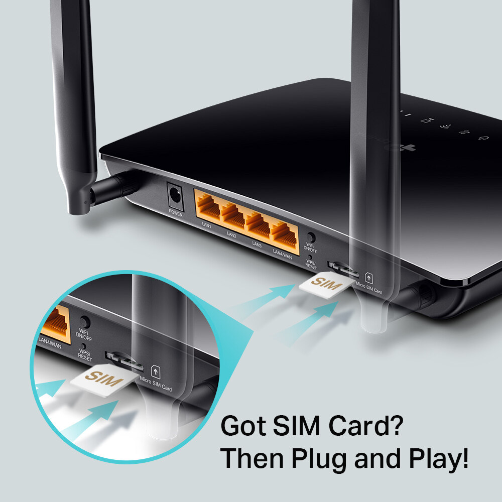 [ Limited Qty] TP-Link TL-MR6400 300Mbps 4G LTE WiFi Modem Router Direct SIM