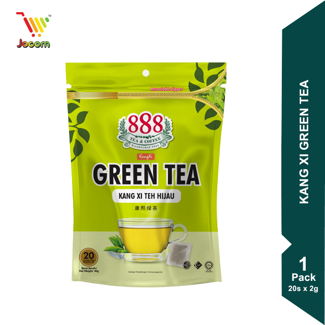 888 Kang Xi Green Tea Potbag (20s x 2g) [KL & Selangor Delivery Only]