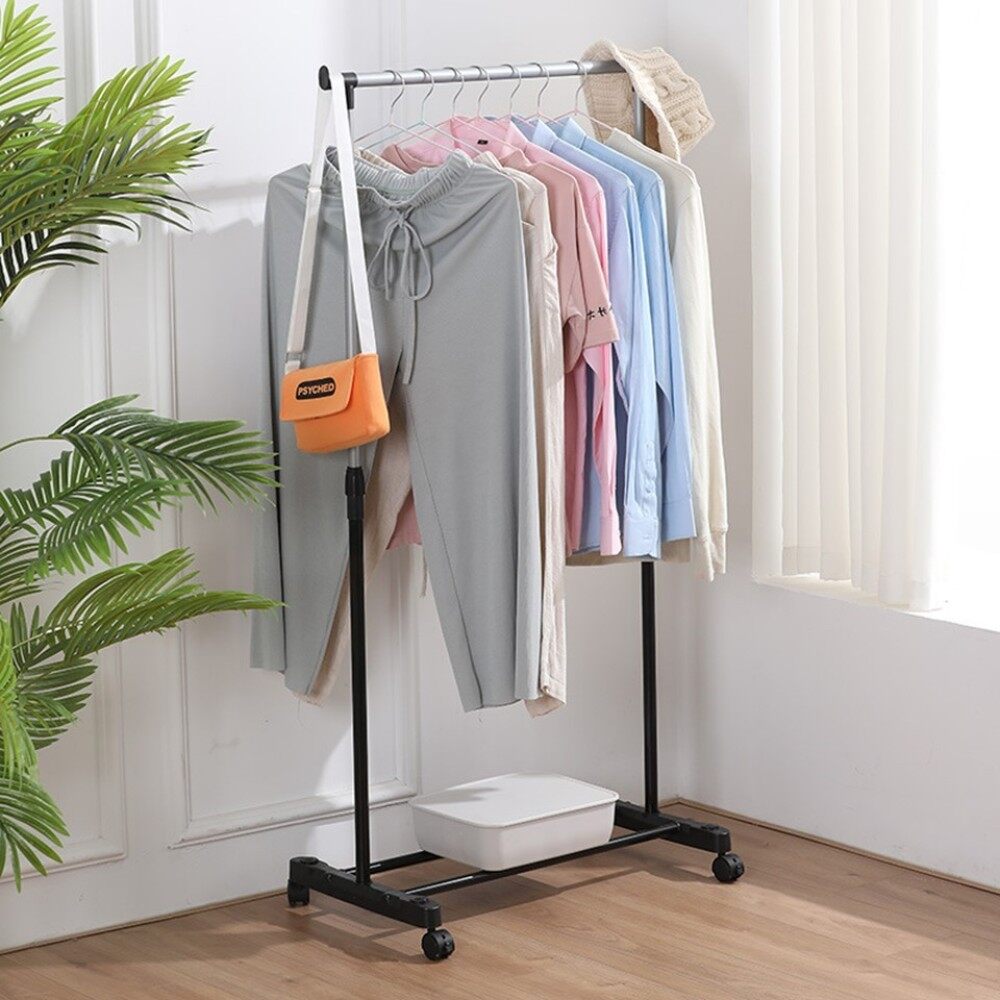 [LOCAL READY STOCKS] Stainless Steel Open Cloth Rack Standing Drying Cloth Rack Max Load 30kg (Single) Ampaian Baju Besi Berat Maksimum 30KG