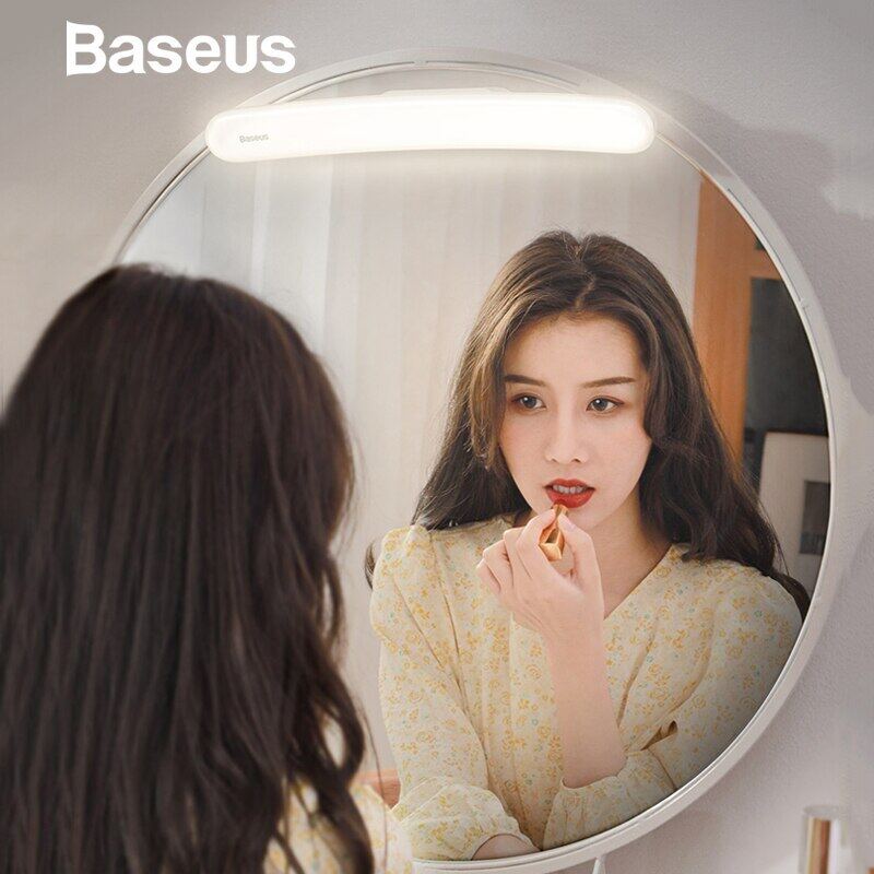 Baseus Usb Led Gương Trang Điểm Gương Vanity Ánh Sáng Có Thể Điều Chỉnh Gương Đèn Trang Điểm Di Động Cho Phòng Tắm Bàn Trang Điểm