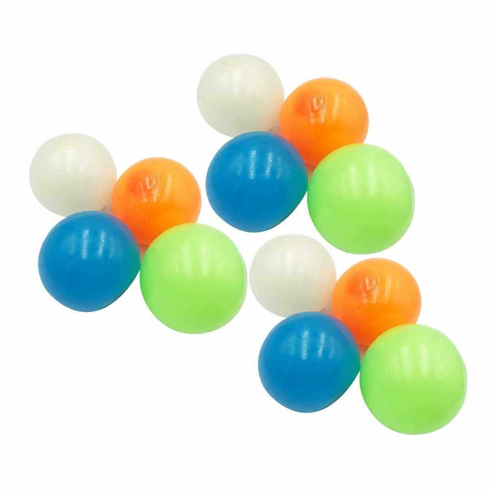 12Pcs Stick Wall Balls Sticky Target Ball Fluorescent Ceiling Ball Anti-stress Decompression Toy (5)