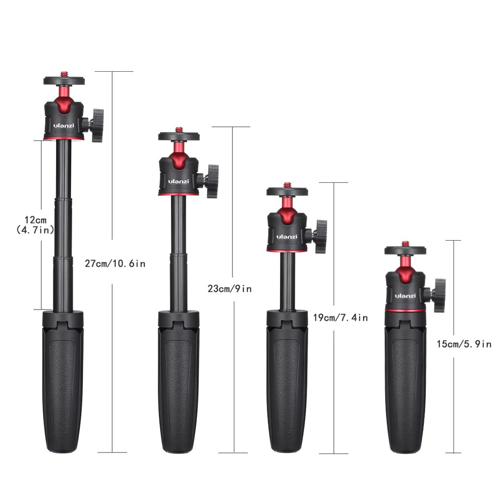 MT-08 Mini Extension Pole Tripod Selfie Stick Rod for Phone