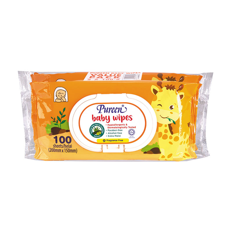 Pureen Baby Wipes FRAGRANCE-FREE 30s / 80s / 100s