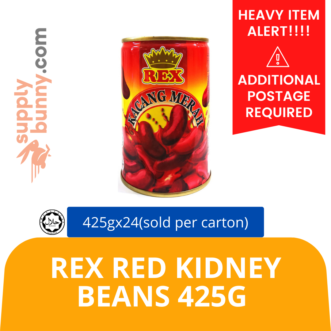 REX RED KIDNEY BEANS 425G X 24 (sold per carton) Kacang Merah 红豆