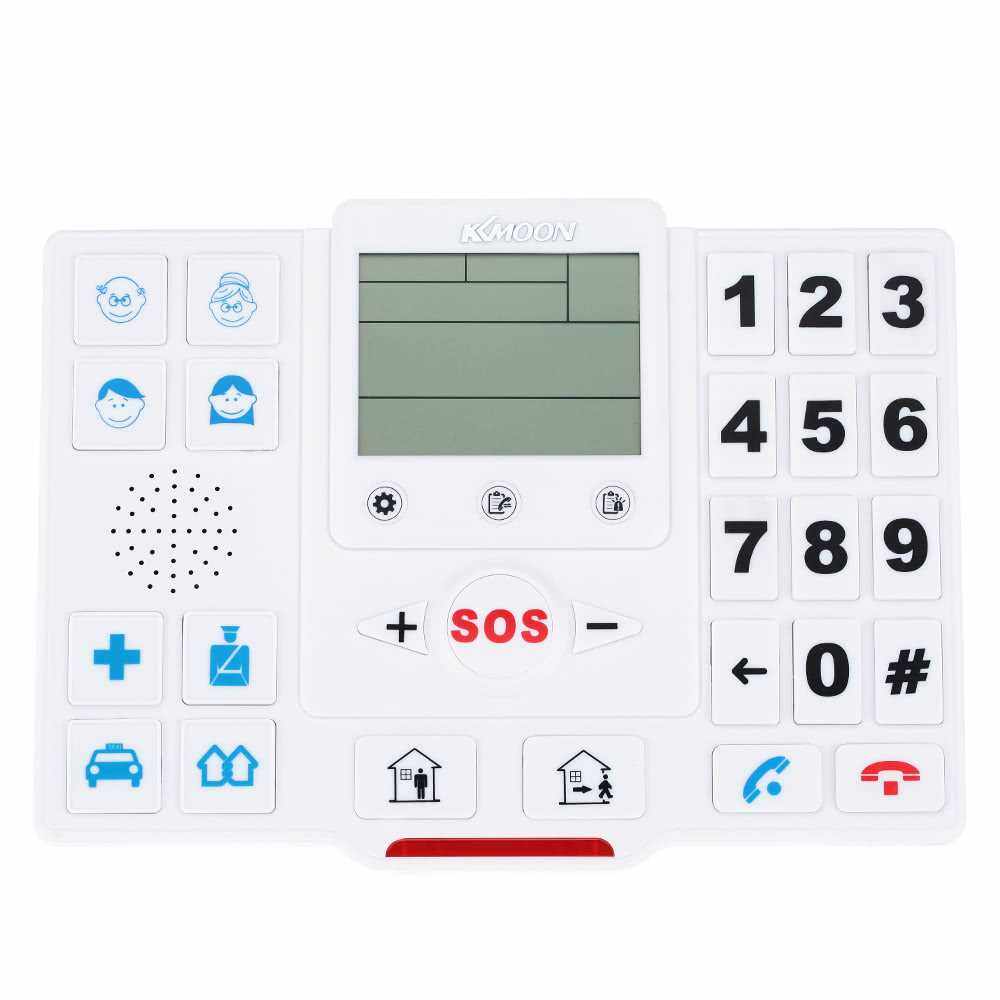 Best Selling KKmoon Wireless GSM SMS Home Security Alarm System with LCD Screen SOS for Elderly Care Android Phone Control T2 (Us)