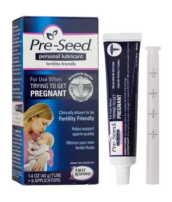 Pre-Seed Preseed Fertility- (Exp 03/24) Pre seed Friendly Personal Lubricant 40g + 9 Applicators