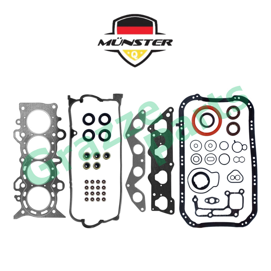 Münster Overhaul Full Set Gasket 06111-PLC-010 for Honda Civic 1.7 S5A Stream 1.7 S7A D17A (Carbon)
