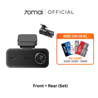 [2026 NEW UPGRADE] 70mai A410 Neo Dashcam 2.5K + HDR | Dual Channel | Built-in GPS | Super Night Vision | Supercapacitor