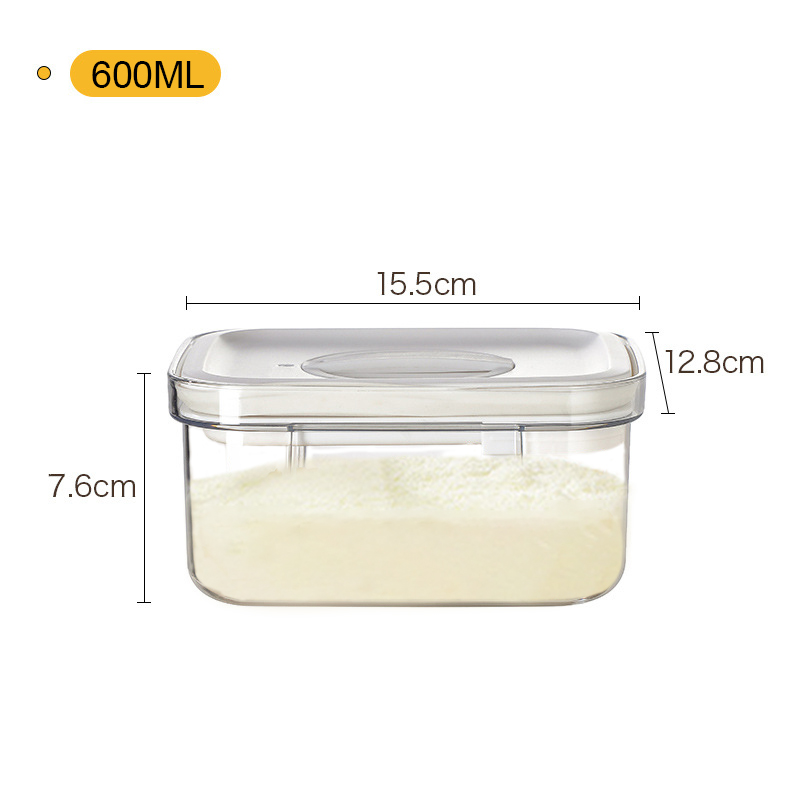 Bekas Susu Airtight Food Storage BPA Free Airtight Baby Milk Powder Container
