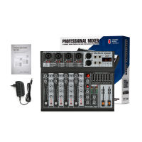 NEW BAXS MX06-BT/MX04-BT professional mixer 6/4 channels signal mixer EQ effect 16DSP signal USB Bluetooth/MP3 KTV singing