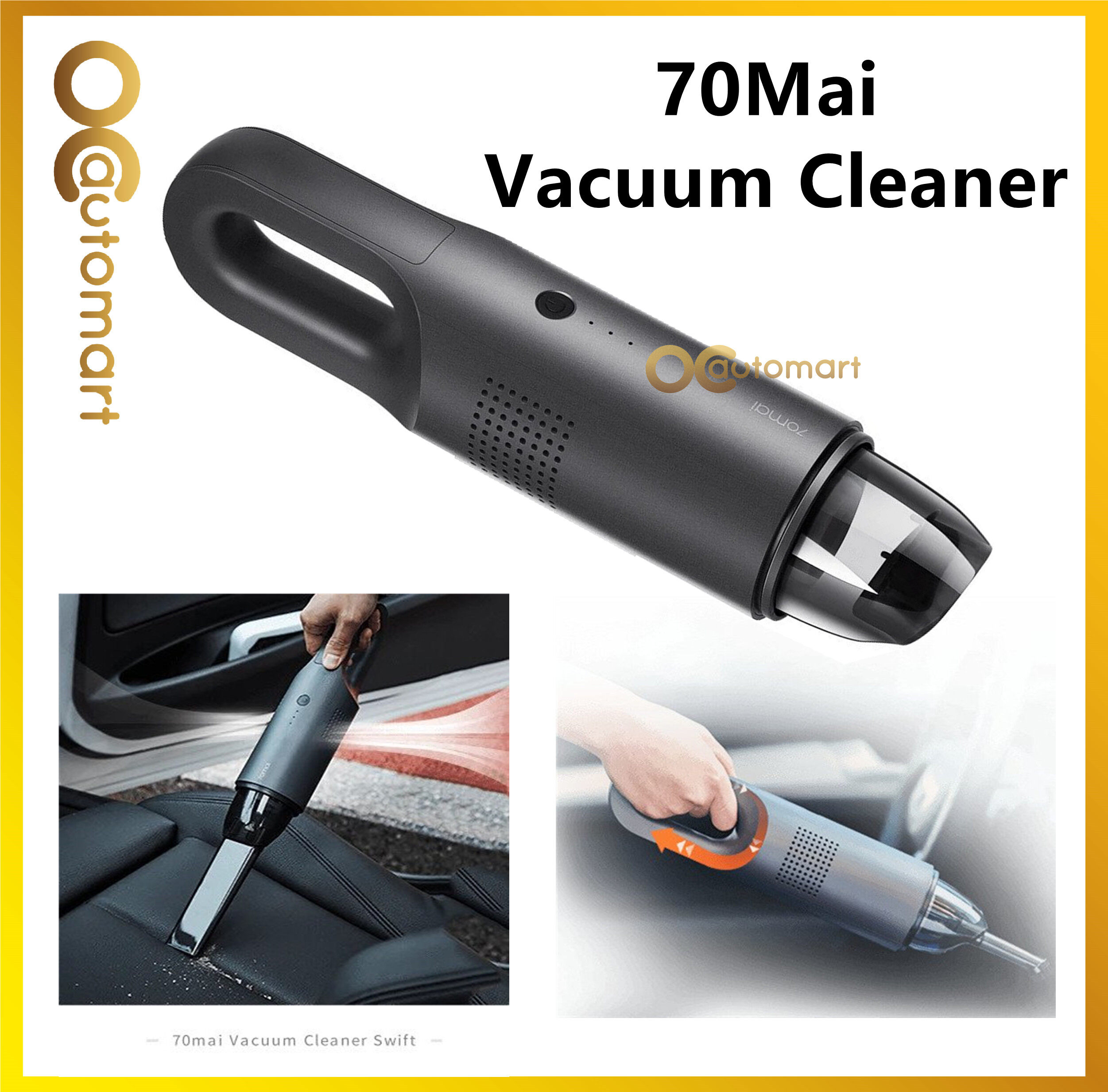 70Mai Car Vacuum Cleaner Handle Portable Vacuum Cleaner Wireless Vacuum