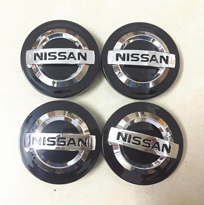4pcs 60MM Wheel Center Cap Sticker Car Wheel Center Hubs Wheel Center Caps Emblem For Nissan Nismo X-trail Almera Qashqai Tiida Teana Juke Micra (Black) ราคา 191 บาท*ส่งฟรี