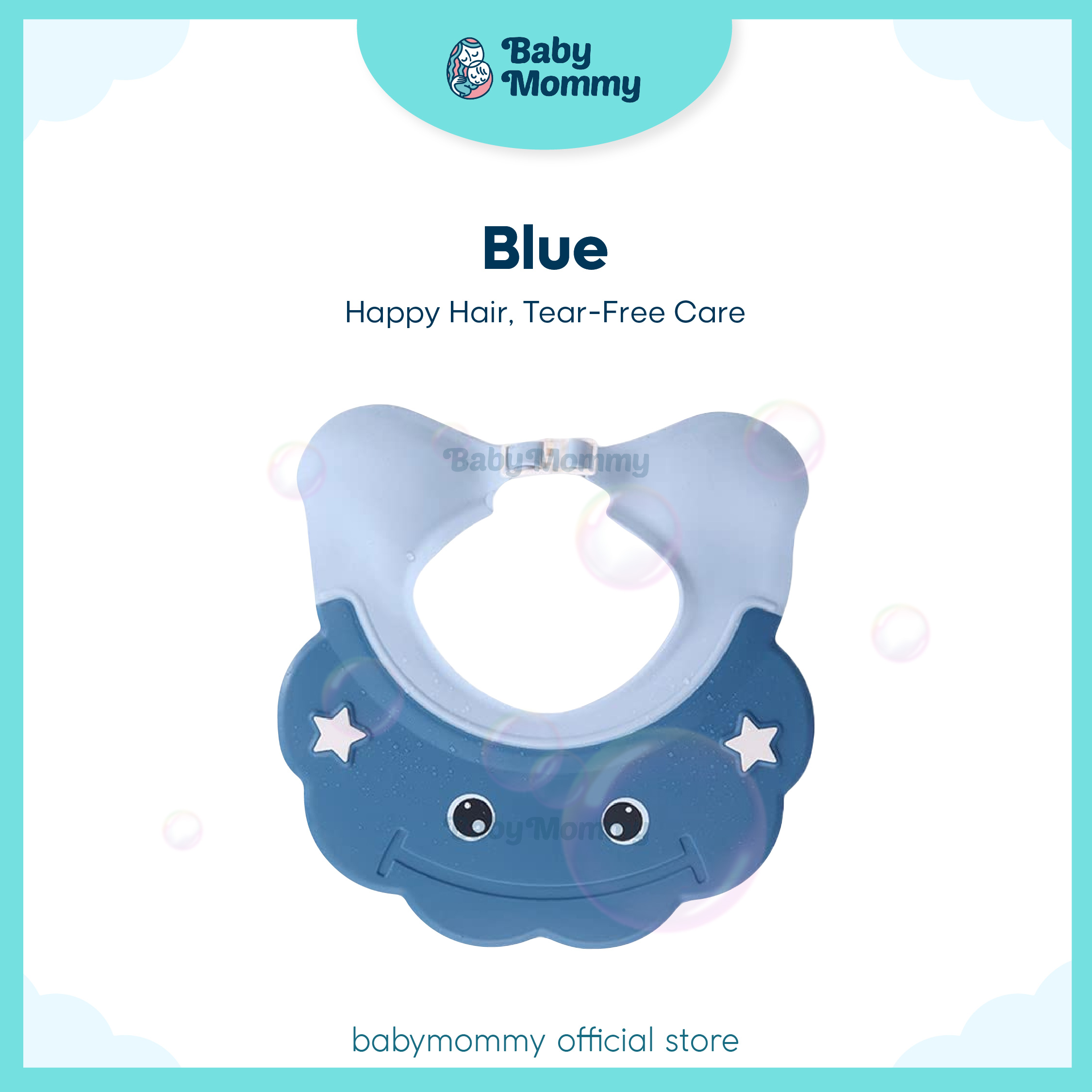 ReadyStock 🛀Baby Shower Bathing Protect 🇲🇾 Soft Cap Hat baby Shower Cap Bath Head Cover