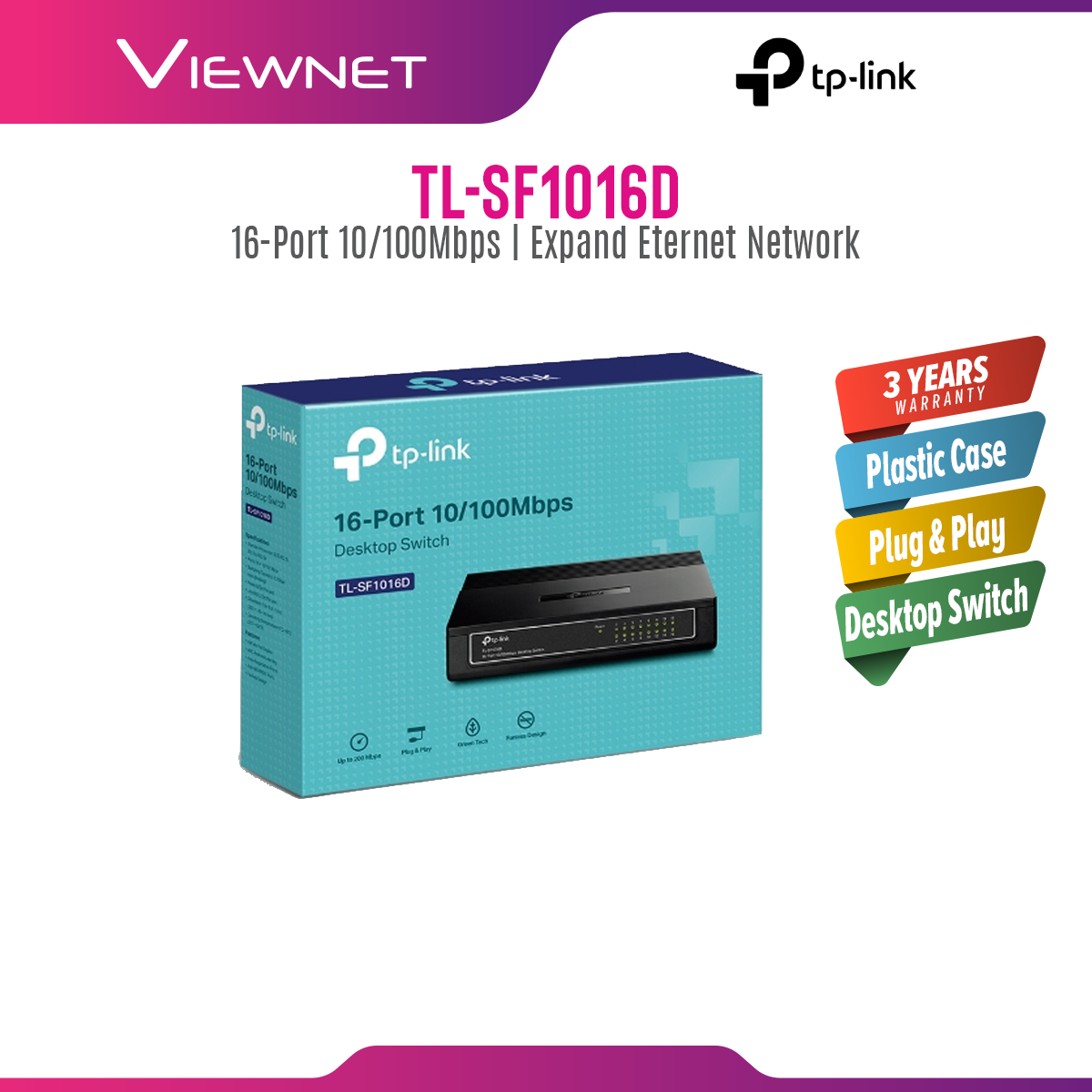 TP-Link TL-SF1016D STD 16-Port Switch
