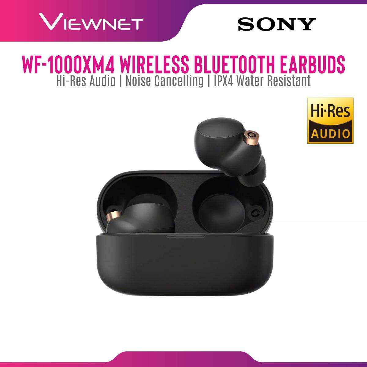 [NEW LAUNCH] Sony WF-1000XM4 / WF1000XM4 XM4 Wireless Bluetooth Noise Cancelling In Ear Earbuds with Charging Case, IPX4 Water Resistance