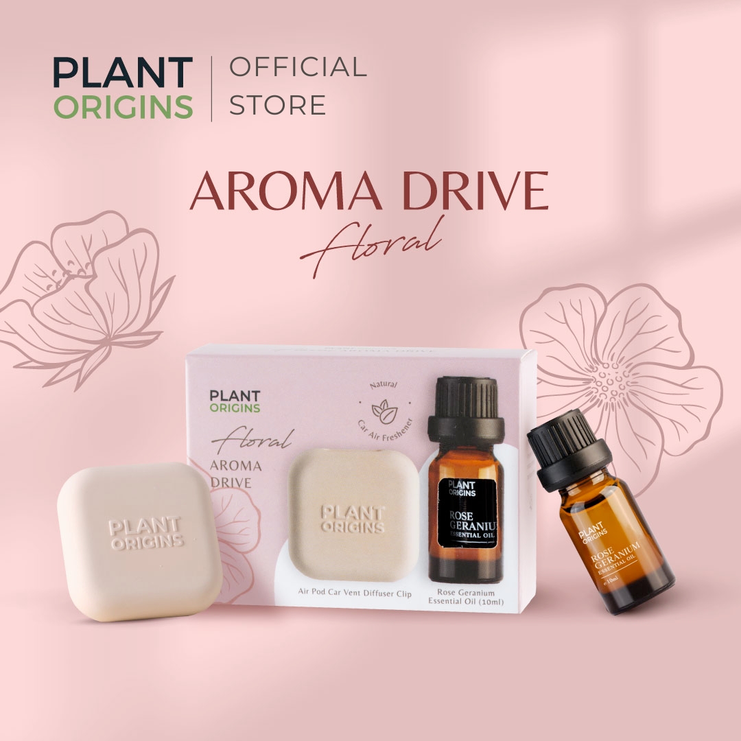Plant Origins Aroma Drive [Floral- Rose Geranium] (2 units)