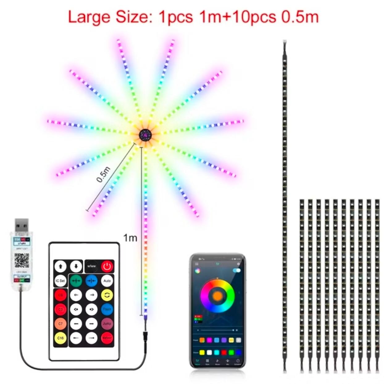 2026 Raya LED 30m/60m RGB Fairy Lights Strip Smart APP Bluetooth Remote Control Dream Color Christmas Deepavali LED Light IP67 Waterproof Led Light 氛围灯/装饰灯