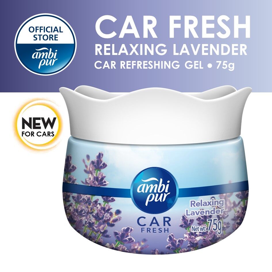 Ambi Pur Car Fresh Relaxing Lavender Air Refreshing Gel 75g