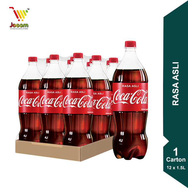 Coca-Cola Rasa Asli (Kurang Kalori) 1 Carton (12 x 1.5L) [KL & Selangor Delivery Only]