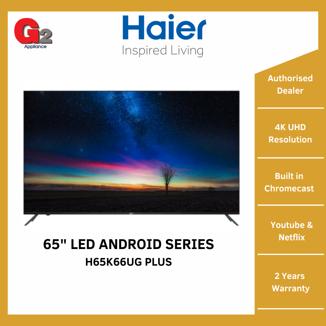 HAIER 4K UHD 65\'+String.fromCharCode(34)+\' Android TV H65K66UG PLUS (READY STOCK) - HAIER WARRANTY MALAYSIA