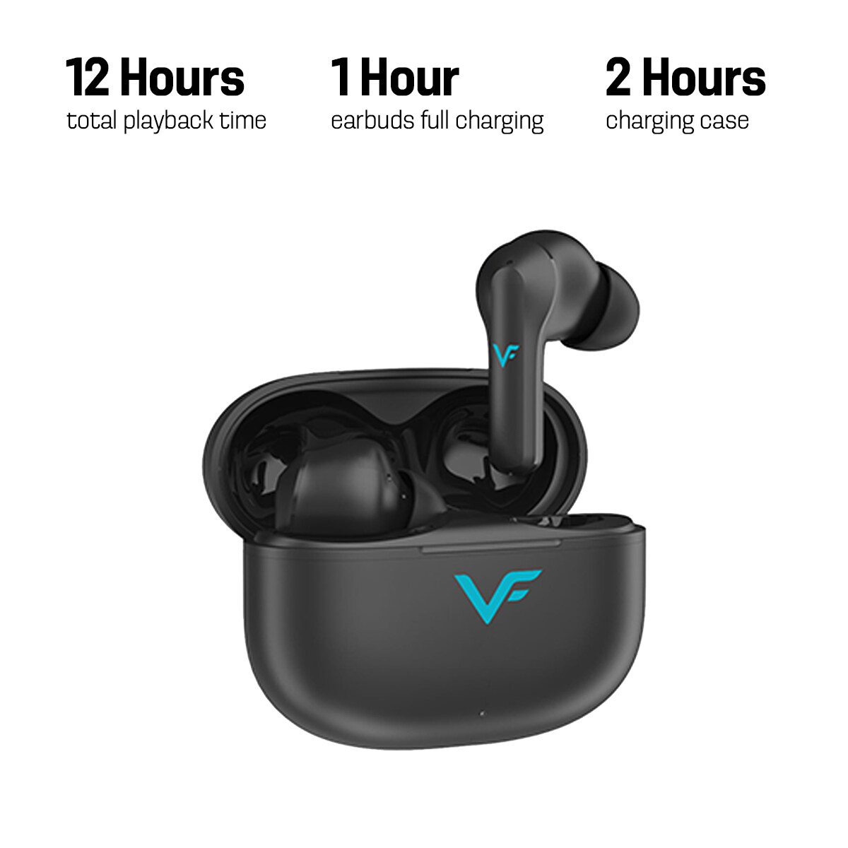 Vinnfier VF Momento 1 2023 True Wireless Bluetooth Earbuds with Light Weight Design Built In Mic Touch Control TWS