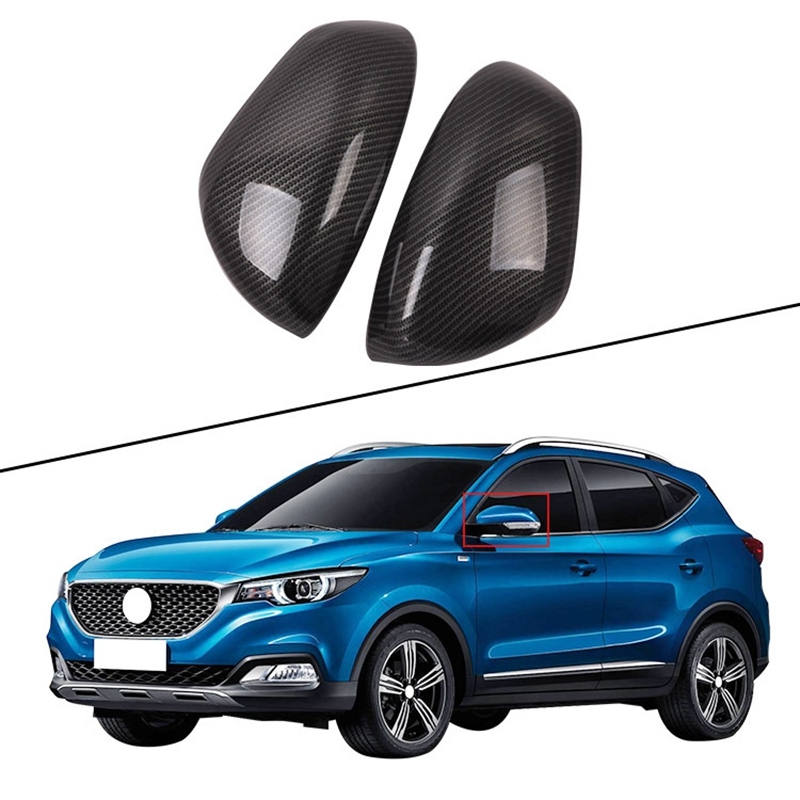 【car parts】 for 2017 2020 MG ZS Carbon Fiber ABS Side Rear View Mirror Cover Trim Stripe Accessories