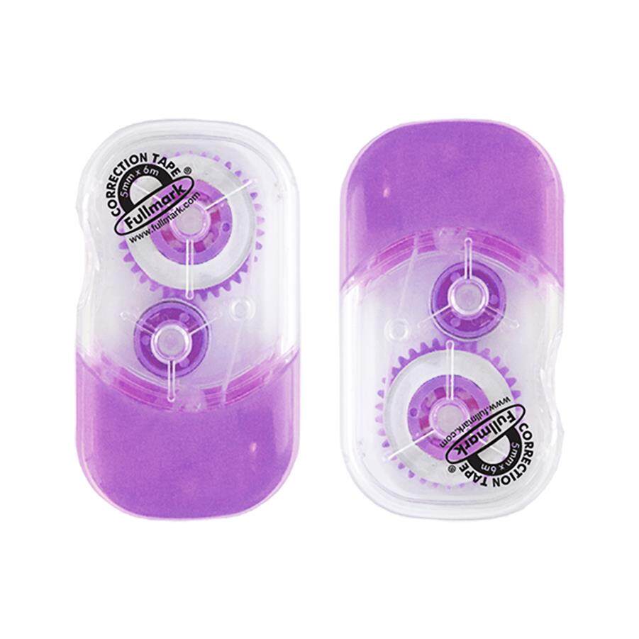 Fullmark Correction Tape , 2 pack (2 x Purple)(Model E)