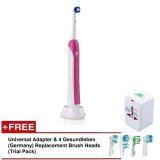 Limited Edition: Braun Oral-B ProfessionalCare 600 Powered Toothbrush with Free Brush Heads & Universal Adapter