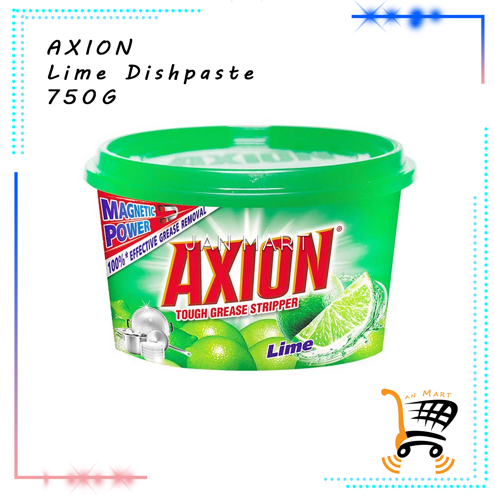 AXION Lime Dishpaste Dishwash Paste 750G