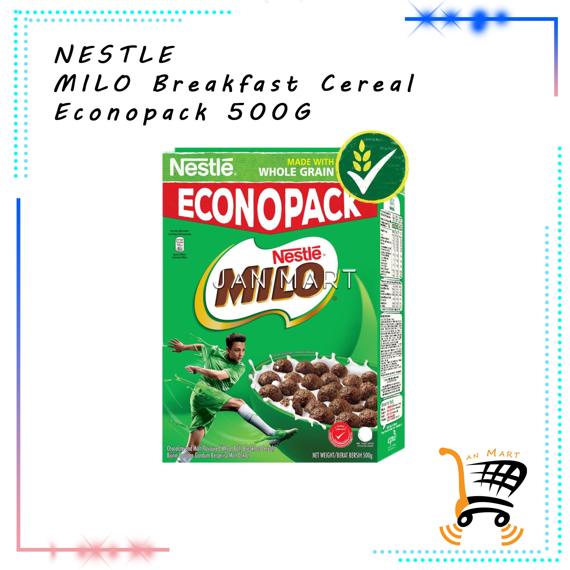 NESTLE Milo Breakfast Cereal 500G