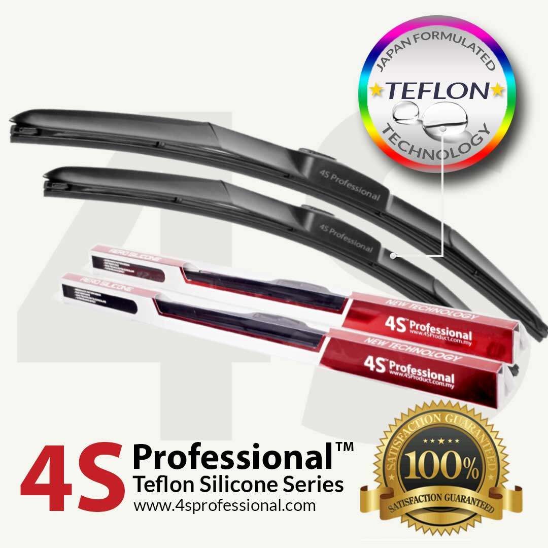 Volvo XC70 2002-2004 4S Professional™ Teflon Silicone Series Wiper Blades (1 pair) - Car accessories