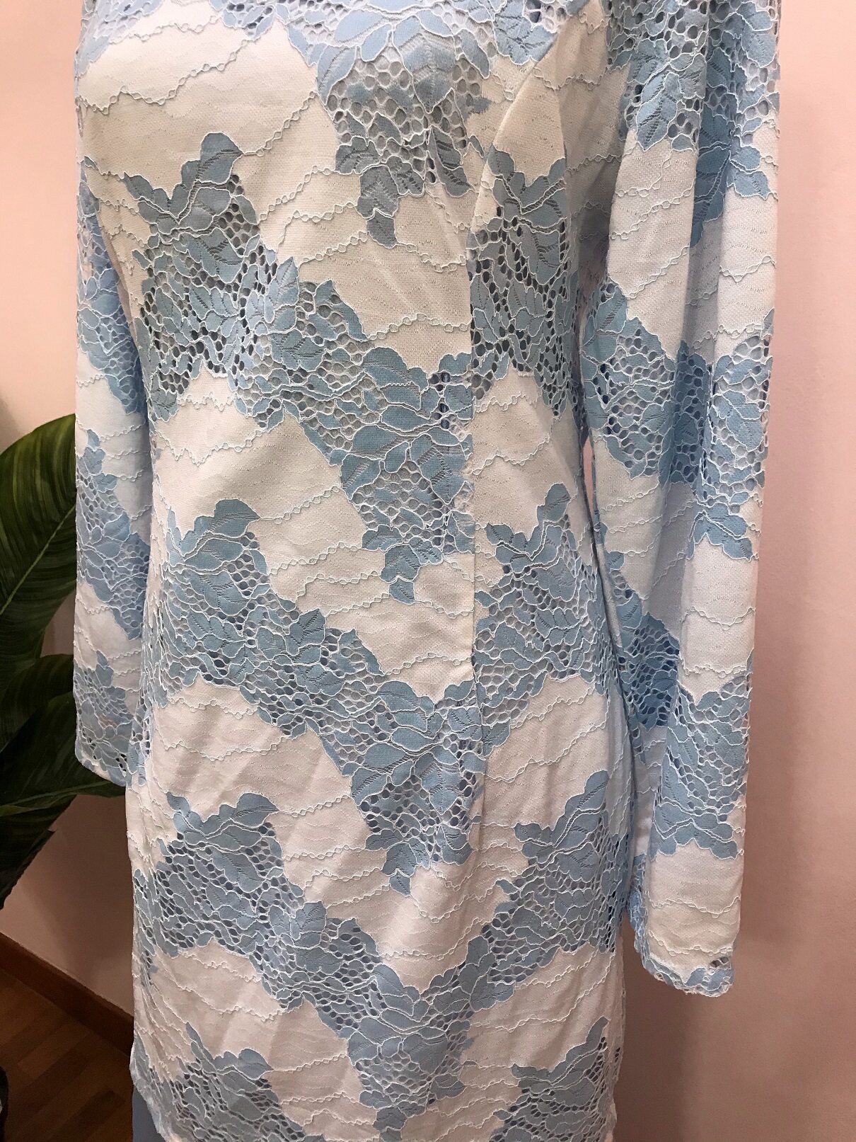 Harga CAIN21 Baju Kurung Raya 2020 Casa Moden Organza Lace Classic Exclusive Dusty Blue Slim Elegant Graceful Stylish Laz-Live Laz Live LazLive This Month