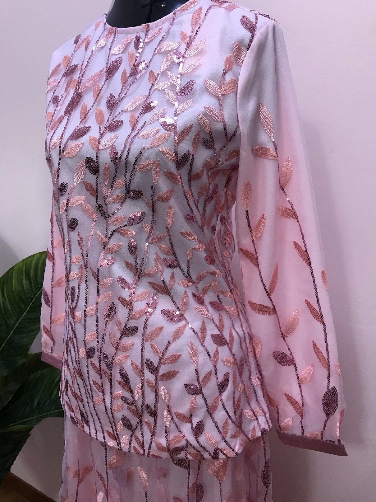 New Collection CAIN21 Baju Kurung Raya 2020 Aurora Moden Glamour Shining Classic Exclusive Pink Slim Elegant Graceful Stylish Laz-Live Laz Live LazLive Terkini