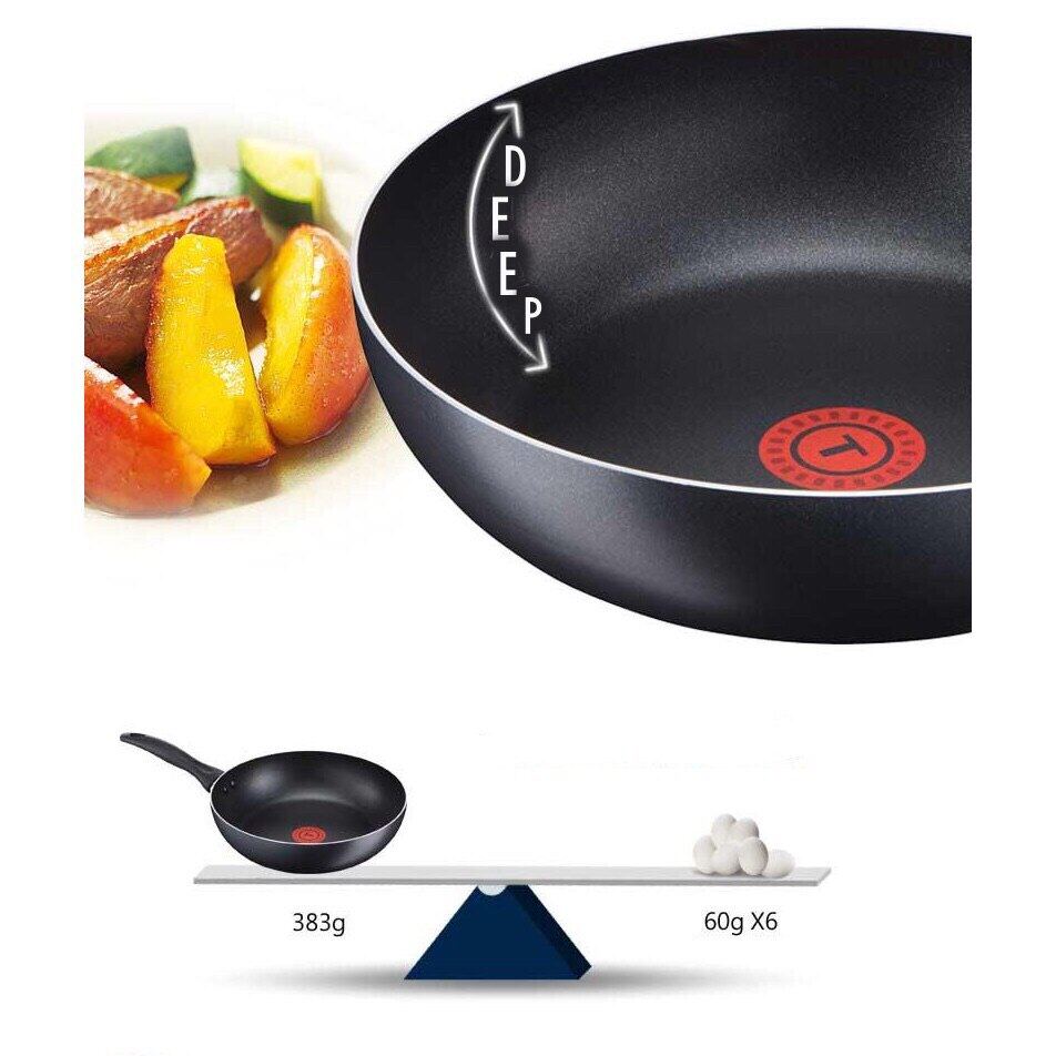 NEW READY STOCK Tefal Cook & Clean 28cm Non Stick Deep Frypan Fry Pan B22506 B2250695 PREMIUM