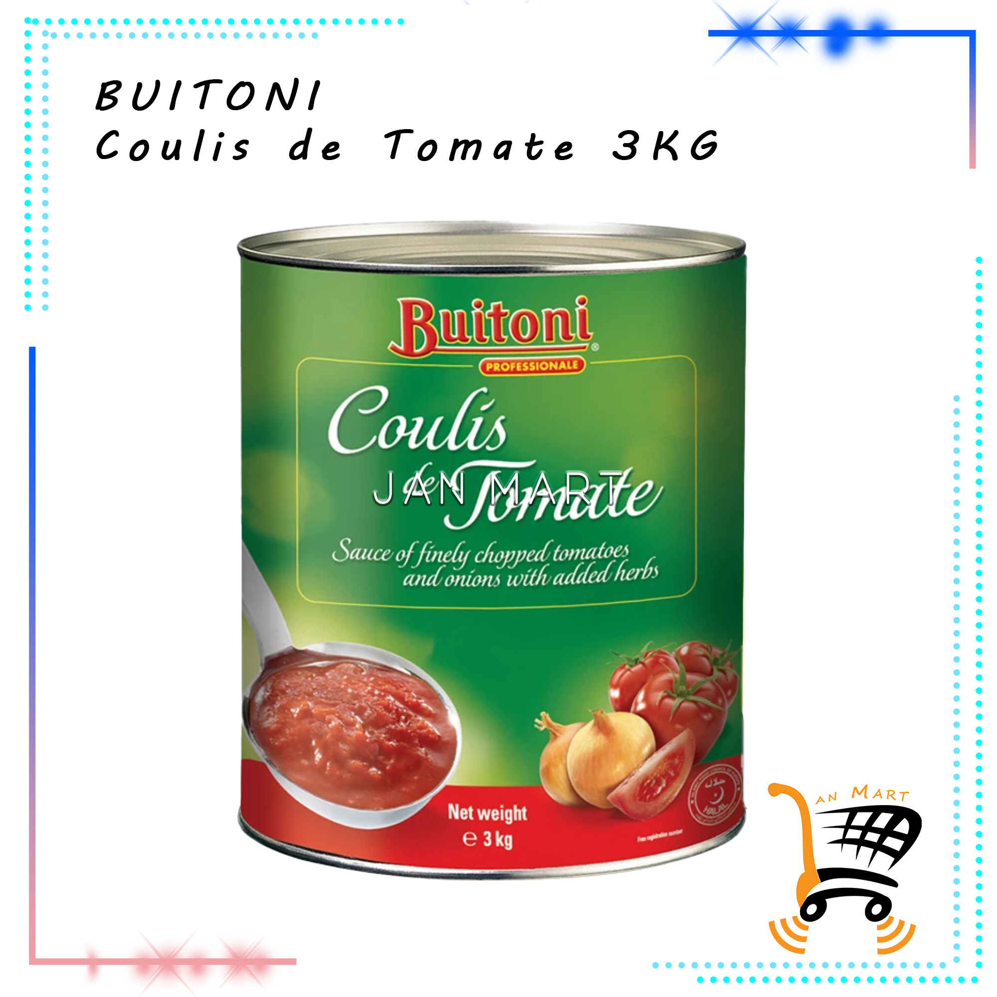 BUITONI Coulis de Tomate 3KG