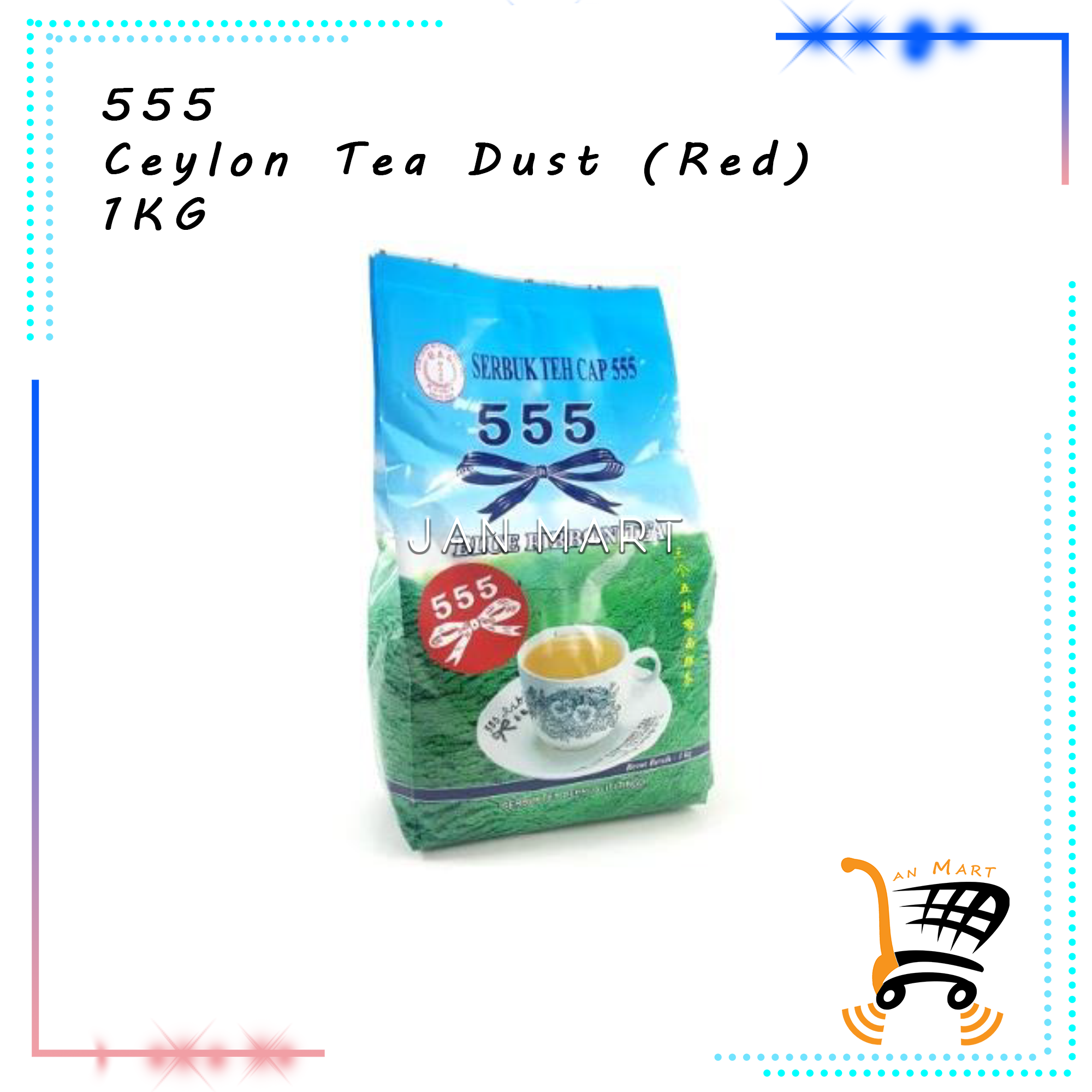 555 Ceylon Tea Dust Red Label 1KG