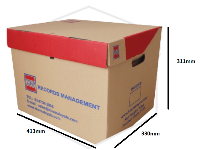 Carton Box Storage Box Moving Box Packing Box Packaging Box (330 x 413 x 311mm) Document Box Kotak Karton Cardboard Kotak Pemindahan dan Simpanan Barang