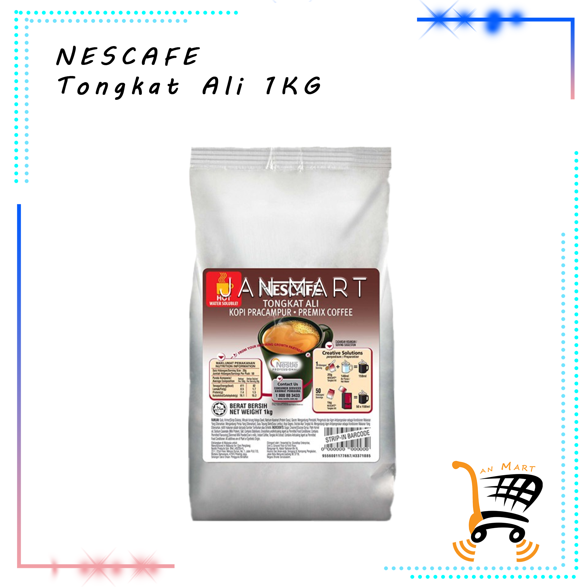 NESCAFE Tongkat Ali Premix Coffee 1KG