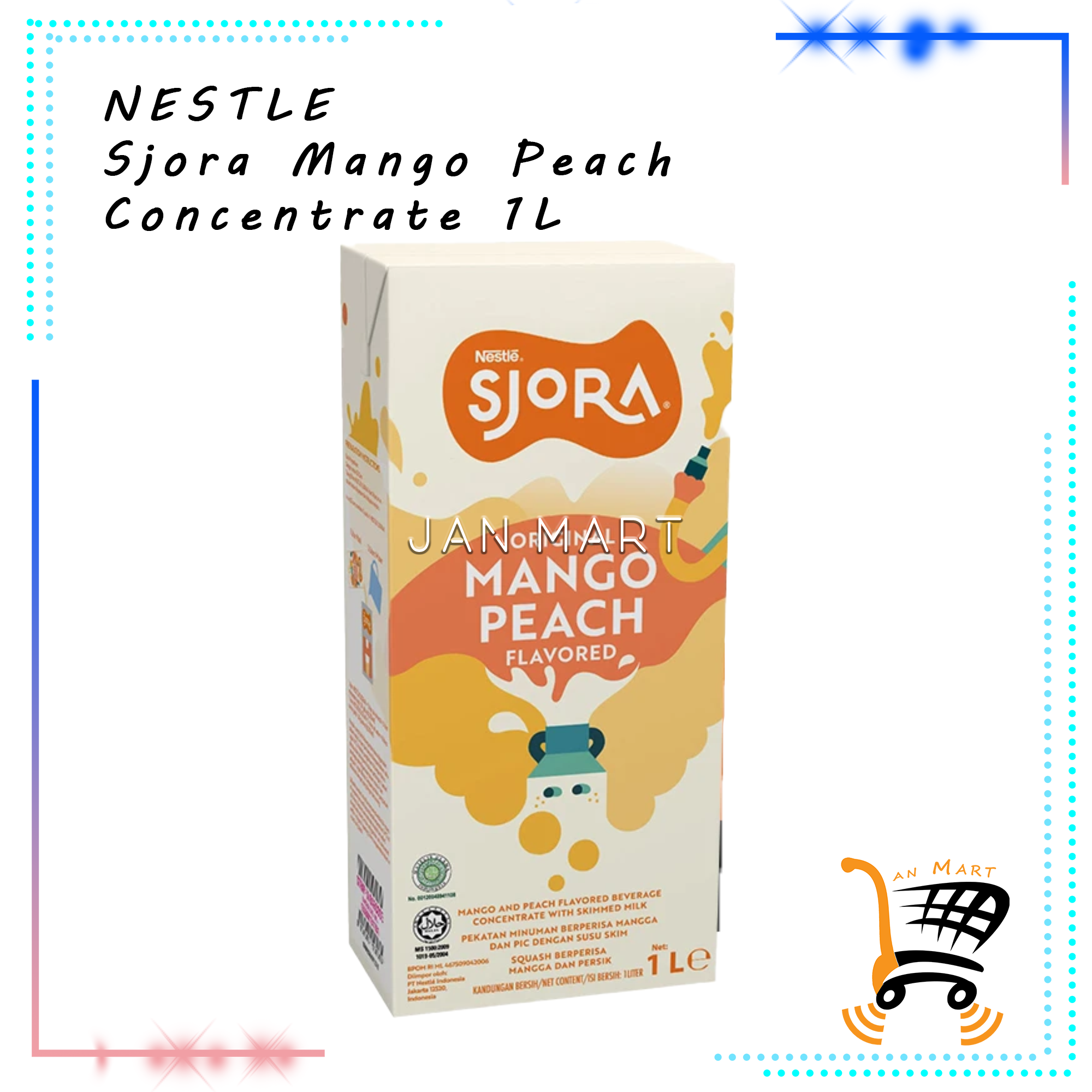 NESTLE Sjora Mango Peach Concentrate 1L