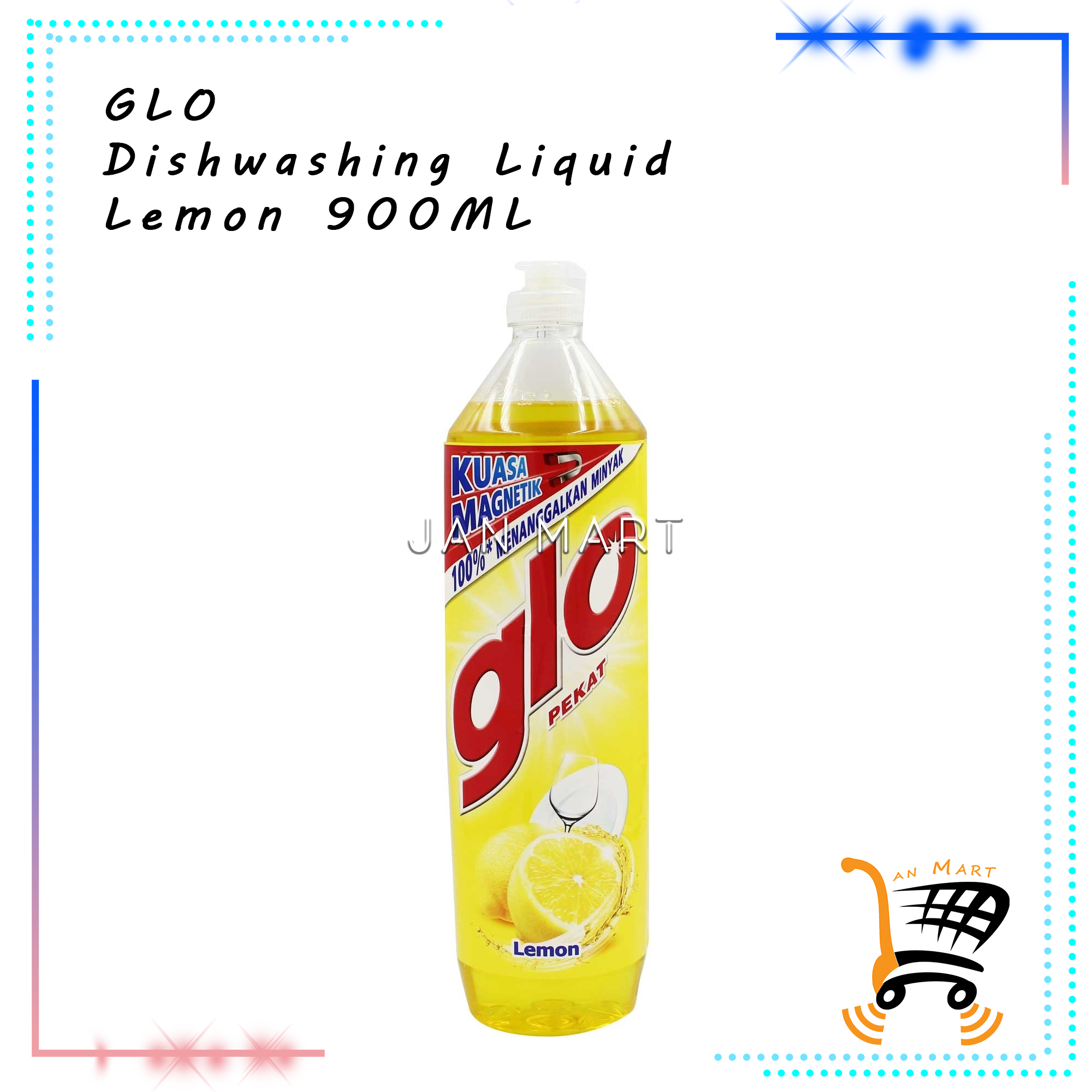 GLO Dishwashing Liquid Lemon 900ML