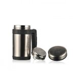 Stainless Steel Vacuum Mug with Lid Filter Cup - Silver
