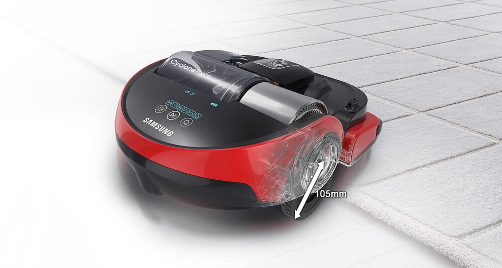Wheels that smoothly move over